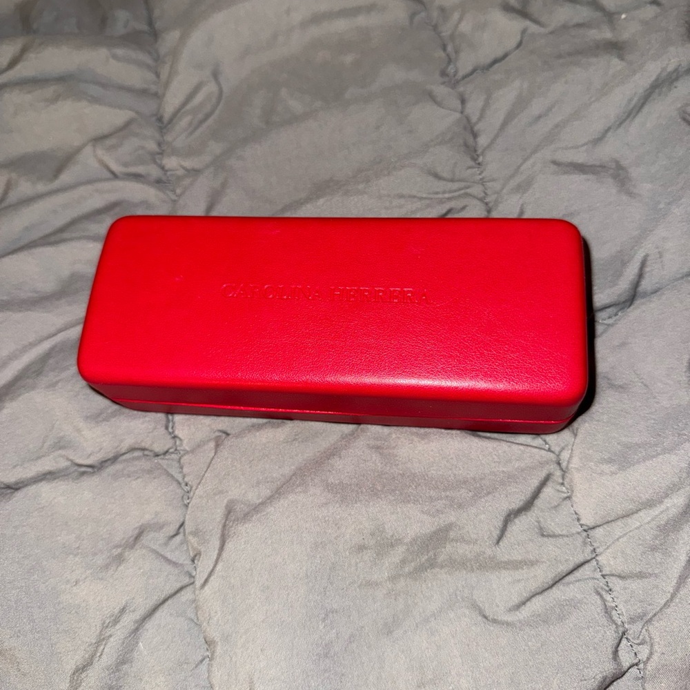 Carolina Herrera Vibrant Red Eyewear Case
